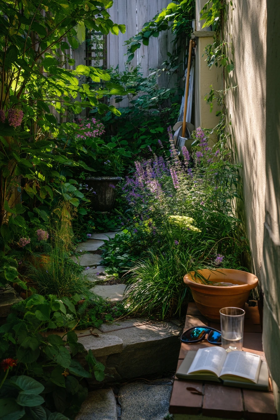 Pollinator-Friendly Side Yard for Quiet Evenings