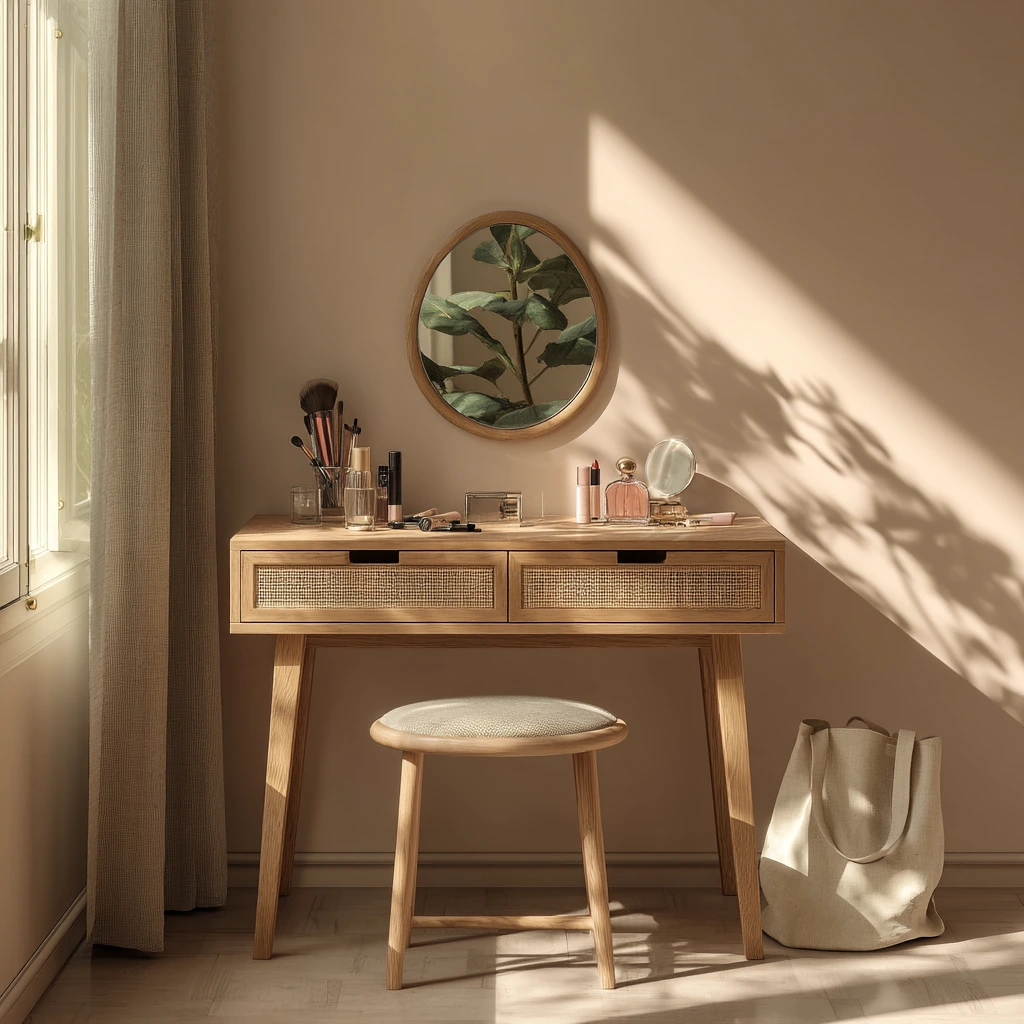 Compact Vanity Nook for a Busy Apartment