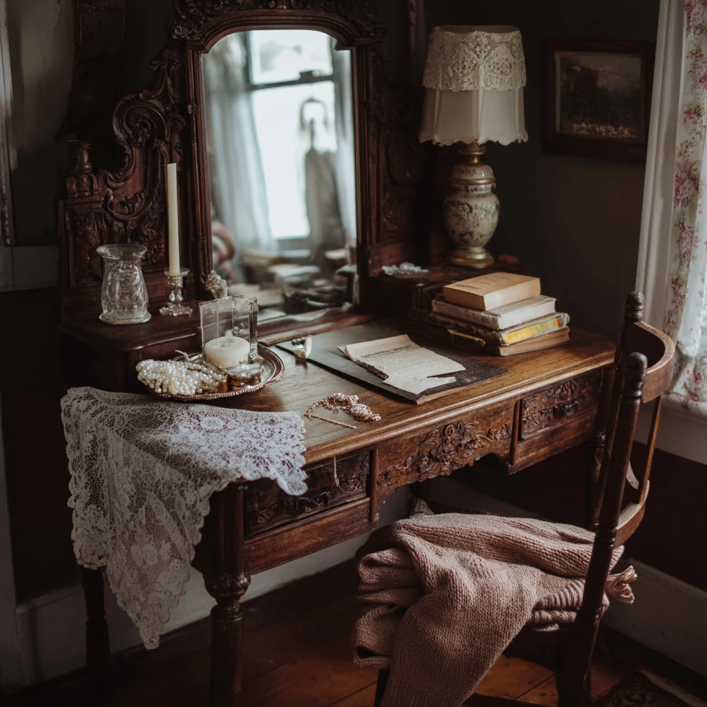 Vintage Vanity with Collected Charm