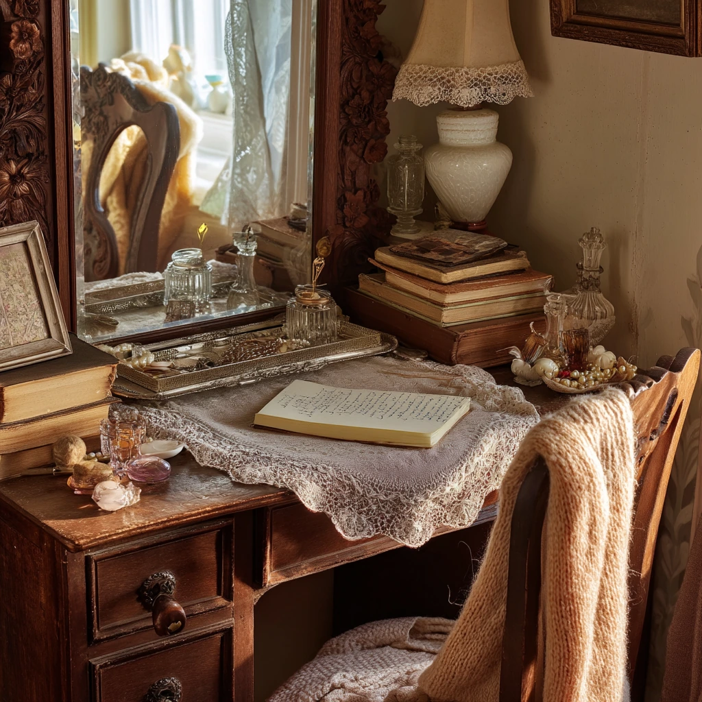 Vintage Vanity with Collected Charm