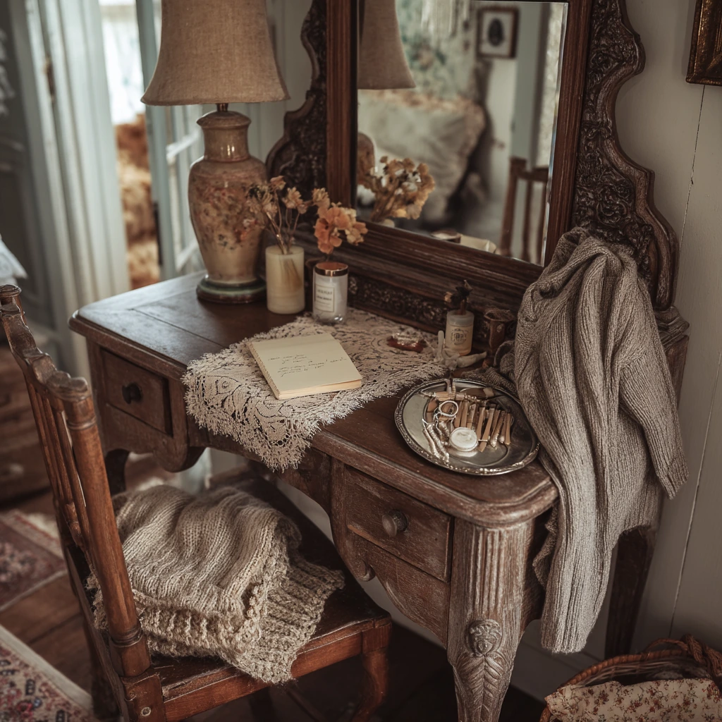 Vintage Vanity with Collected Charm