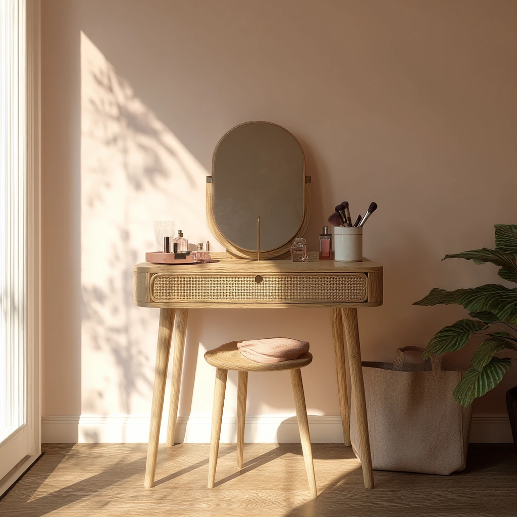 Compact Vanity Nook for a Busy Apartment