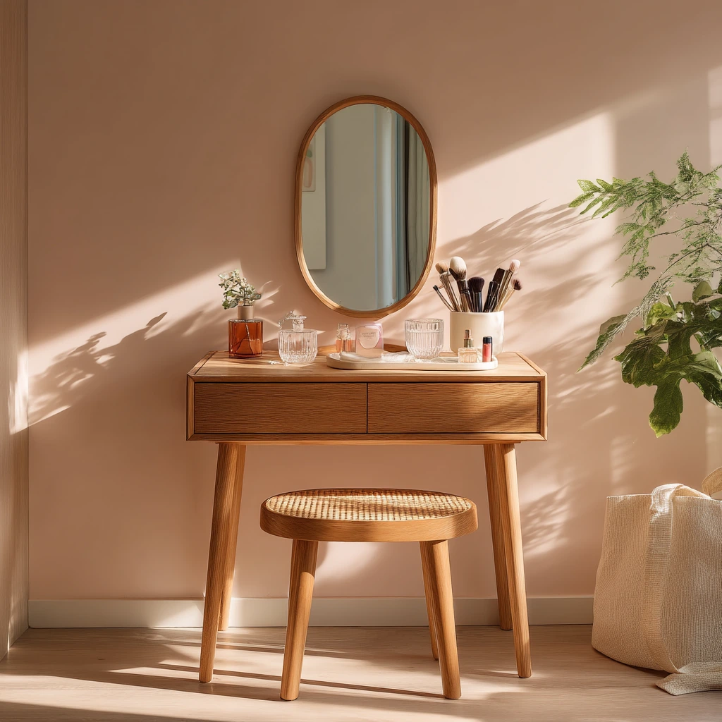 Compact Vanity Nook for a Busy Apartment