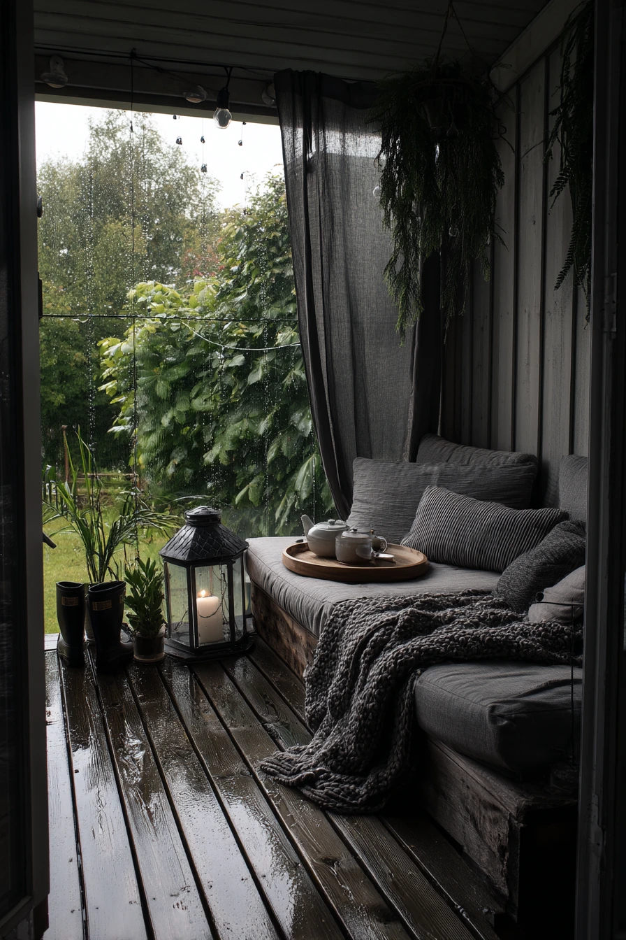 Rainy Day Covered Veranda