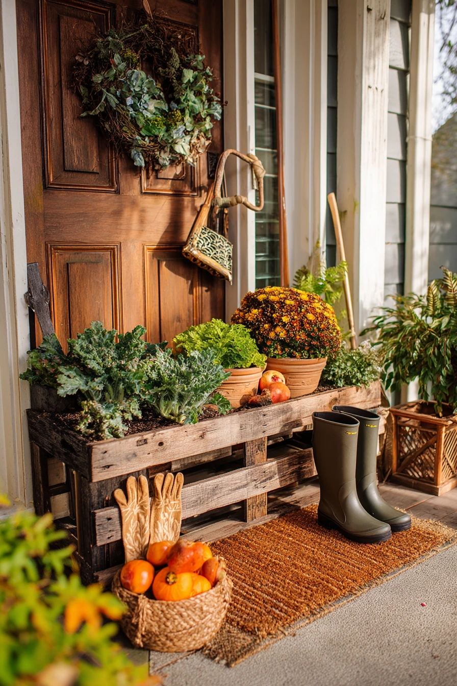 Seasonal Autumn Pallet Display