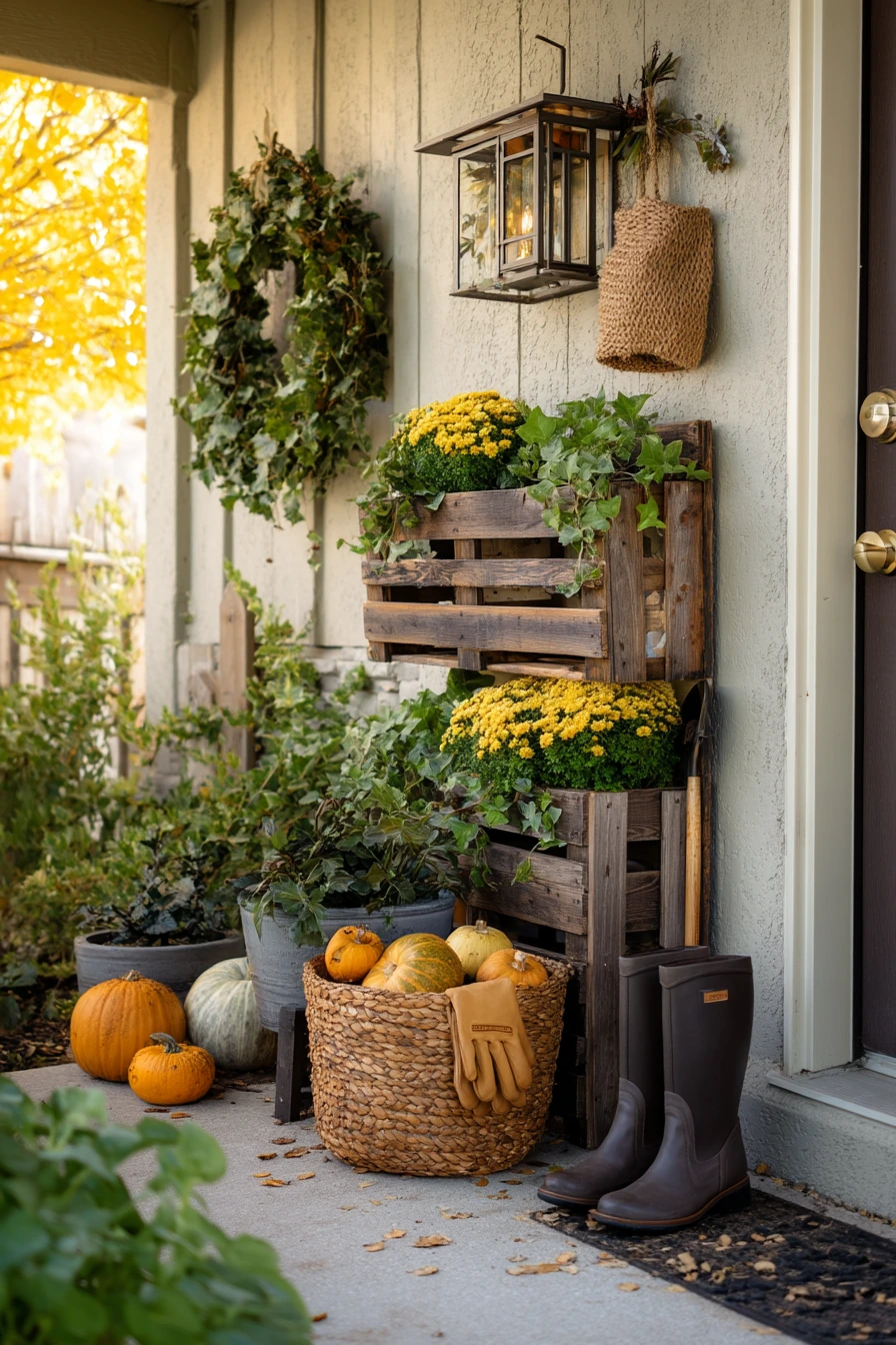 Seasonal Autumn Pallet Display