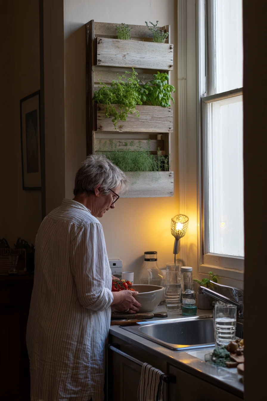 Kitchen Window Salvage Garden