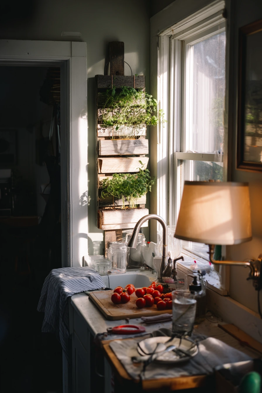 Kitchen Window Salvage Garden