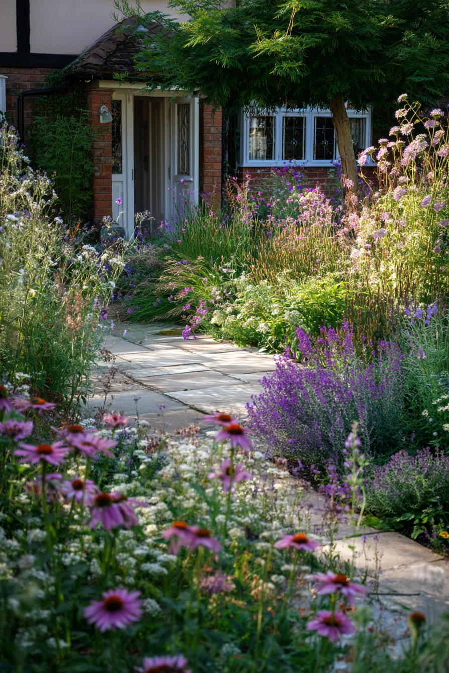 5. Pollinator-Friendly Front Garden