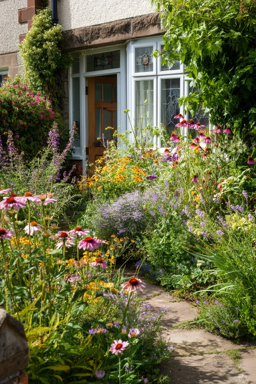 5. Pollinator-Friendly Front Garden