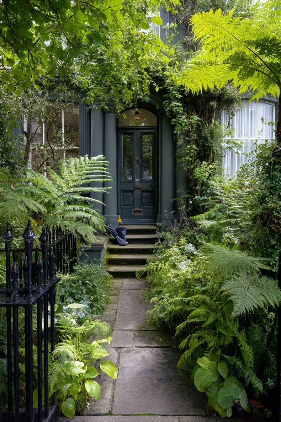 9. Shaded North-Facing Entrance