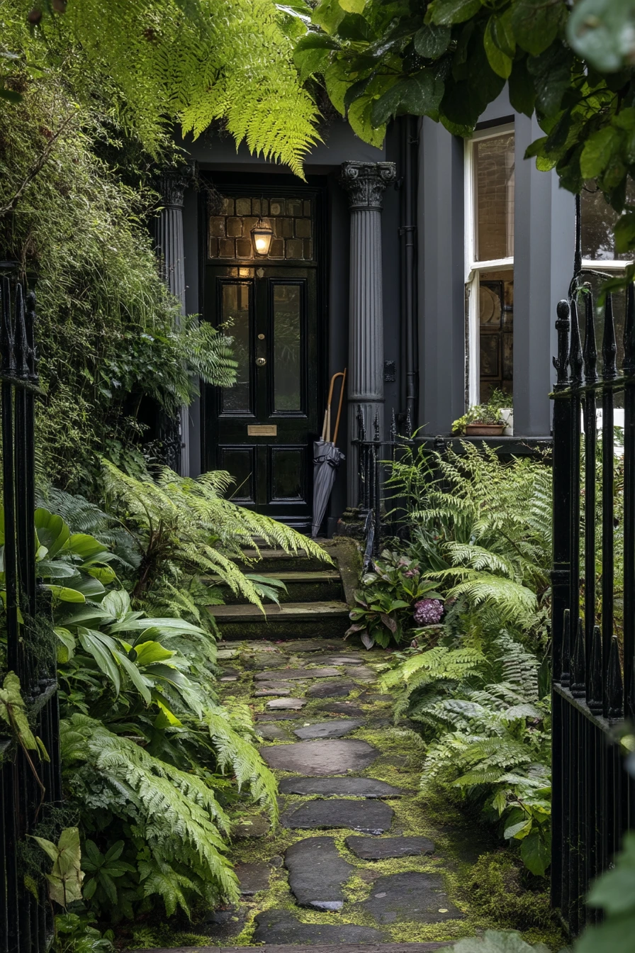 9. Shaded North-Facing Entrance