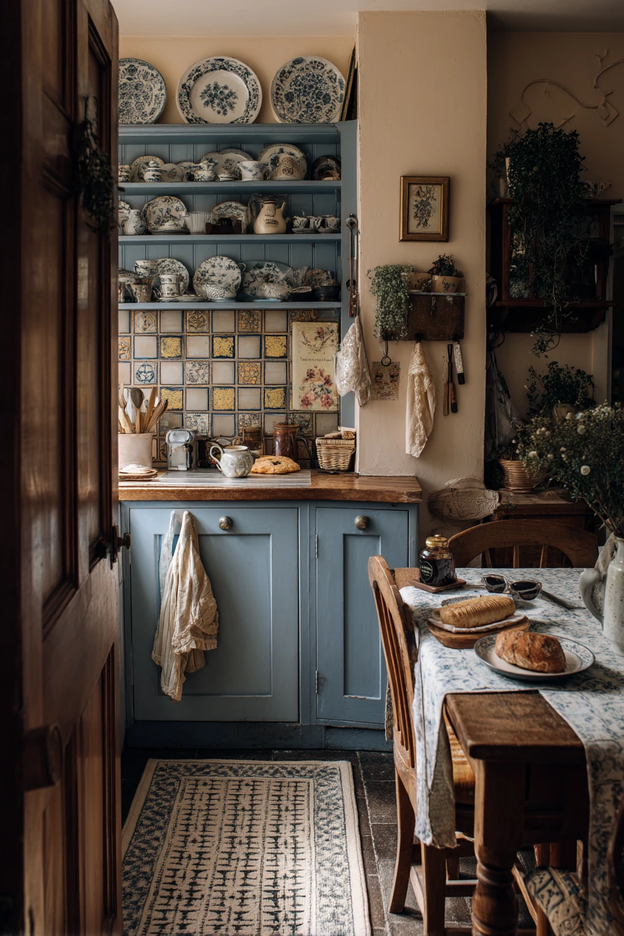 8. Victorian Kitchen with Cottage Layering