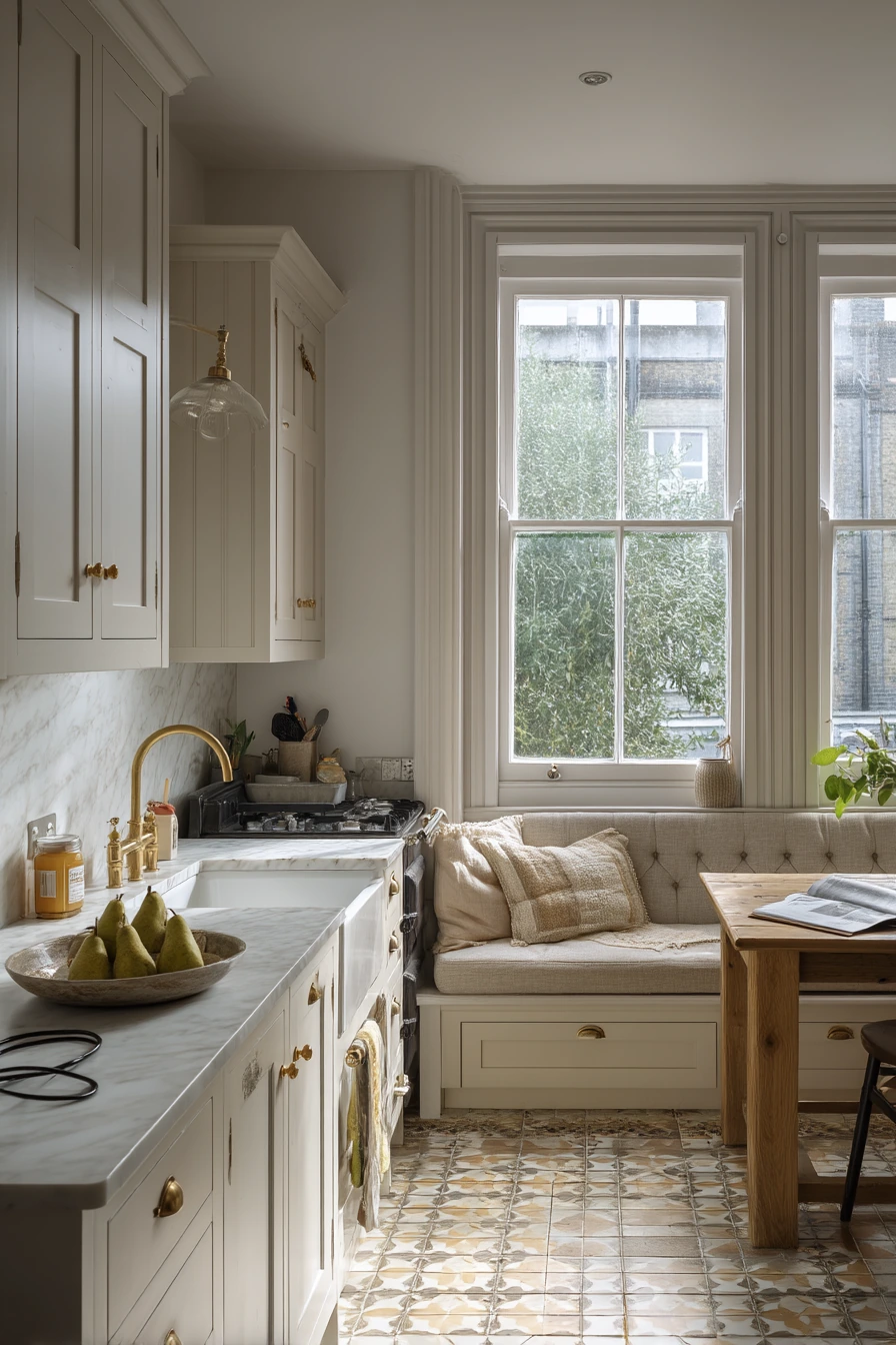 1. Family Victorian Kitchen with Breakfast Nook