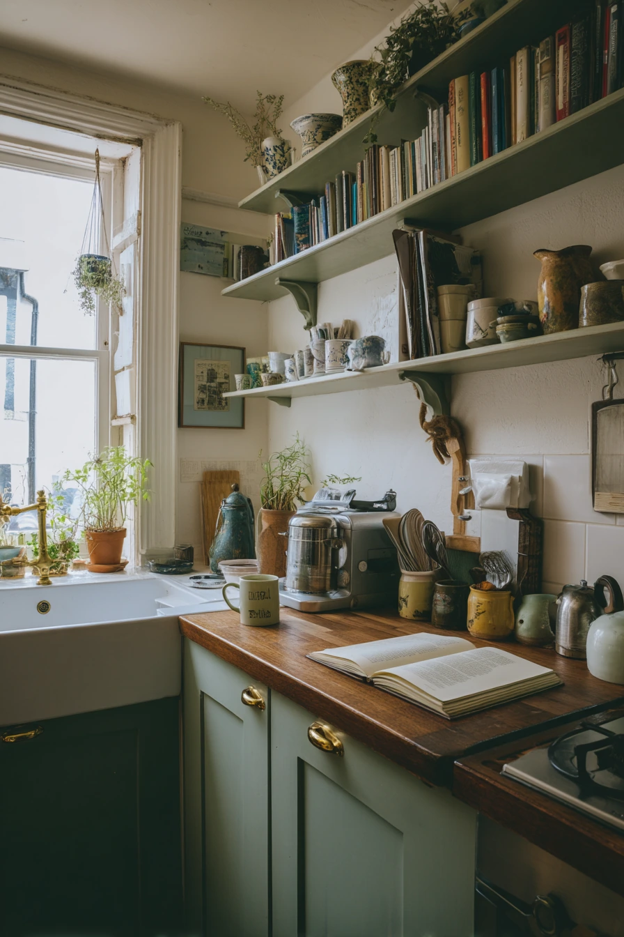 2. Small Victorian Kitchen in a City Flat