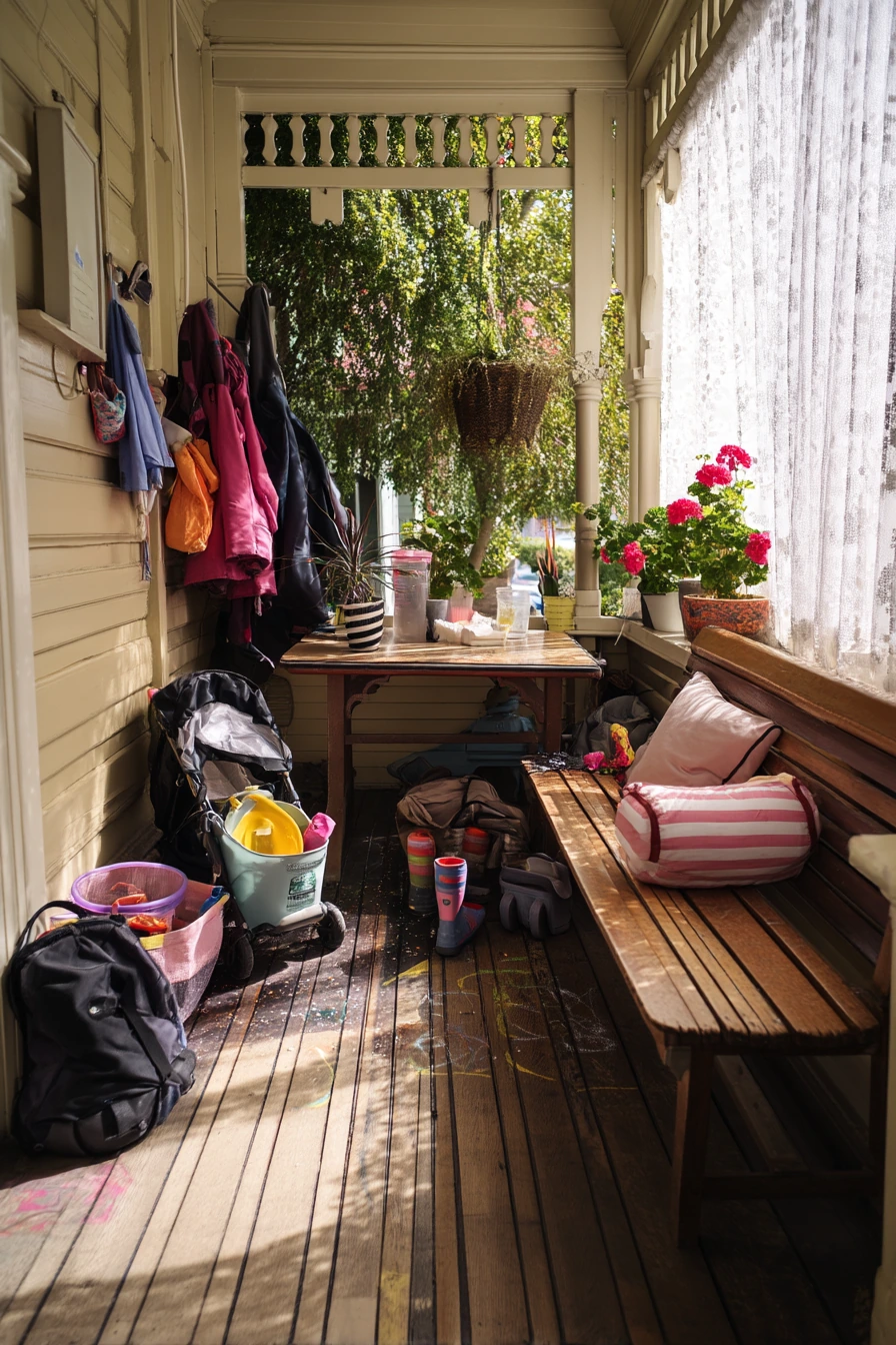 Victorian Porch for a Young Family