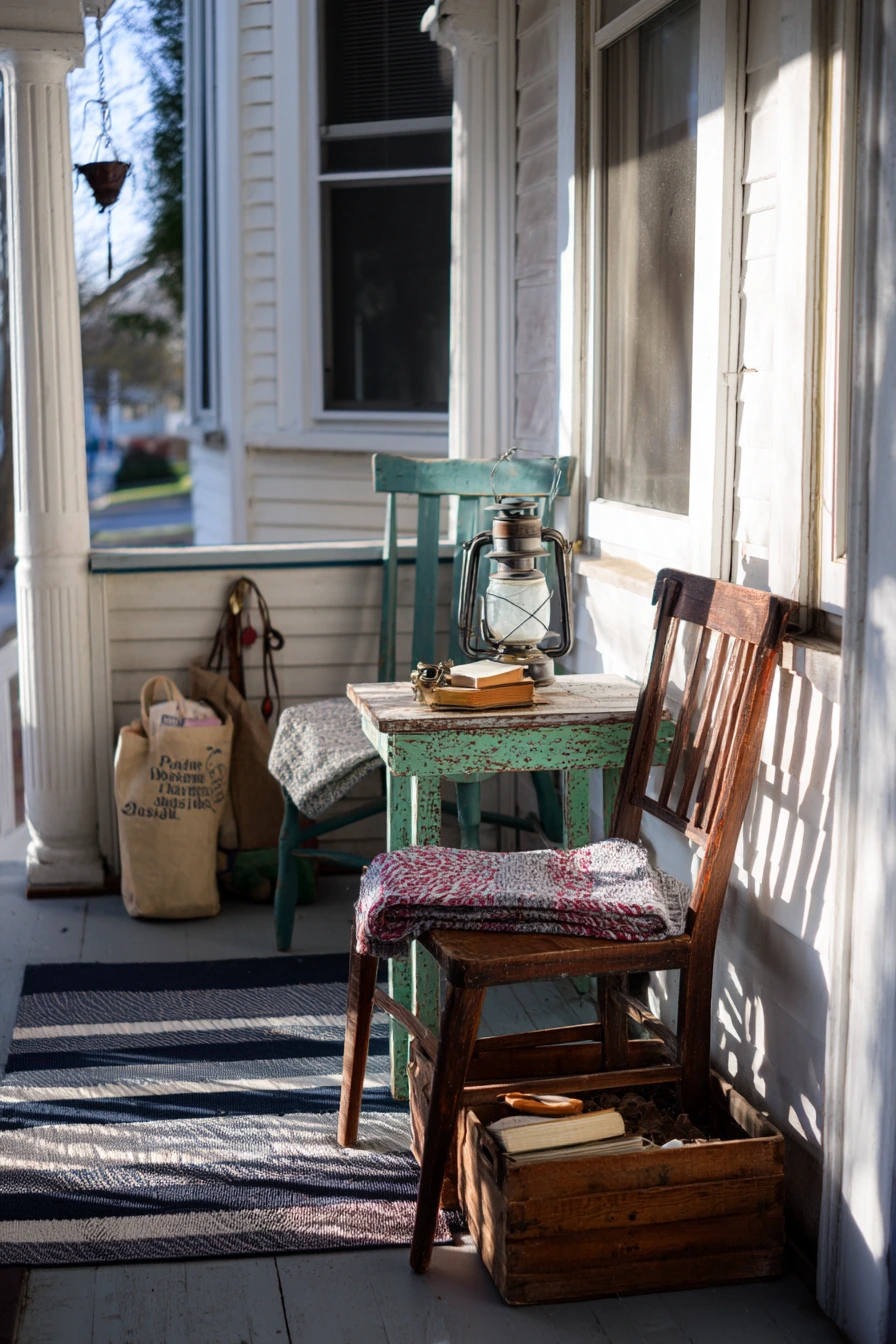 Budget Victorian Porch with Thrifted Finds