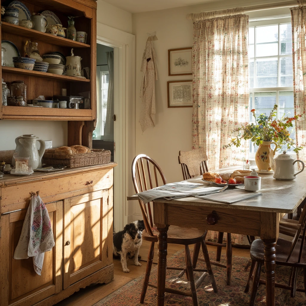 Breakfast Room with Cottage Vintage Charm