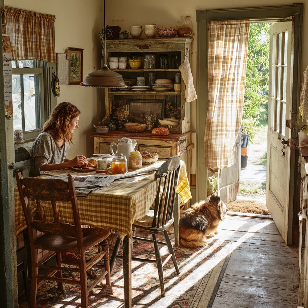 Breakfast Room with Cottage Vintage Charm
