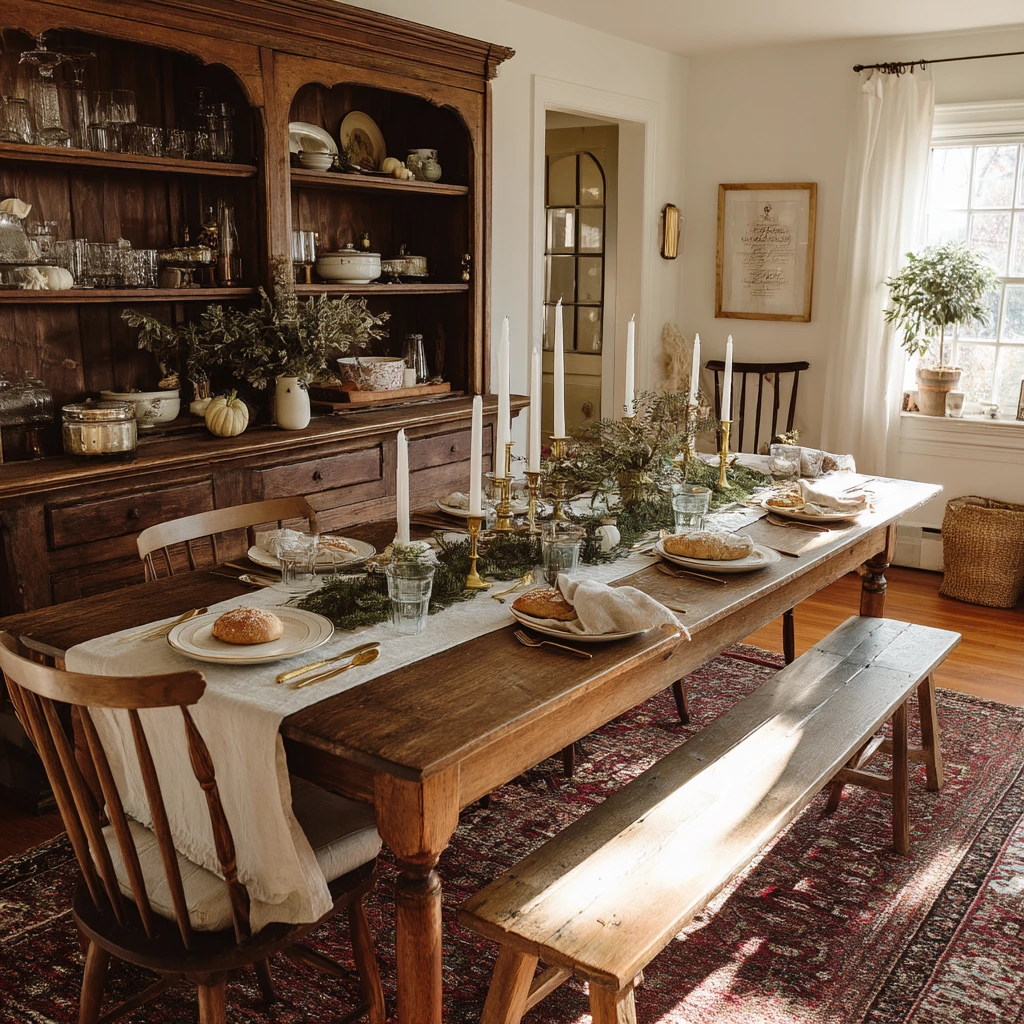 Holiday Vintage Dining Room with Everyday Life
