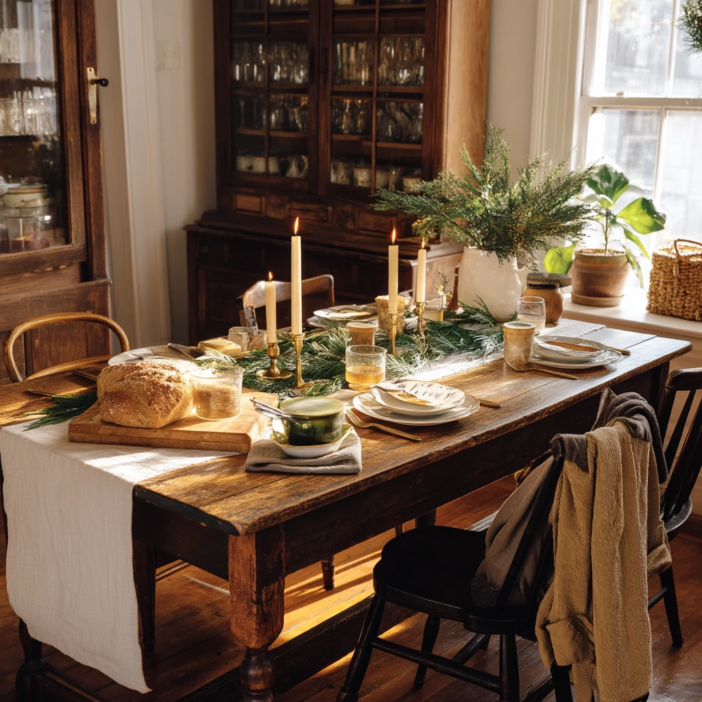 Holiday Vintage Dining Room with Everyday Life