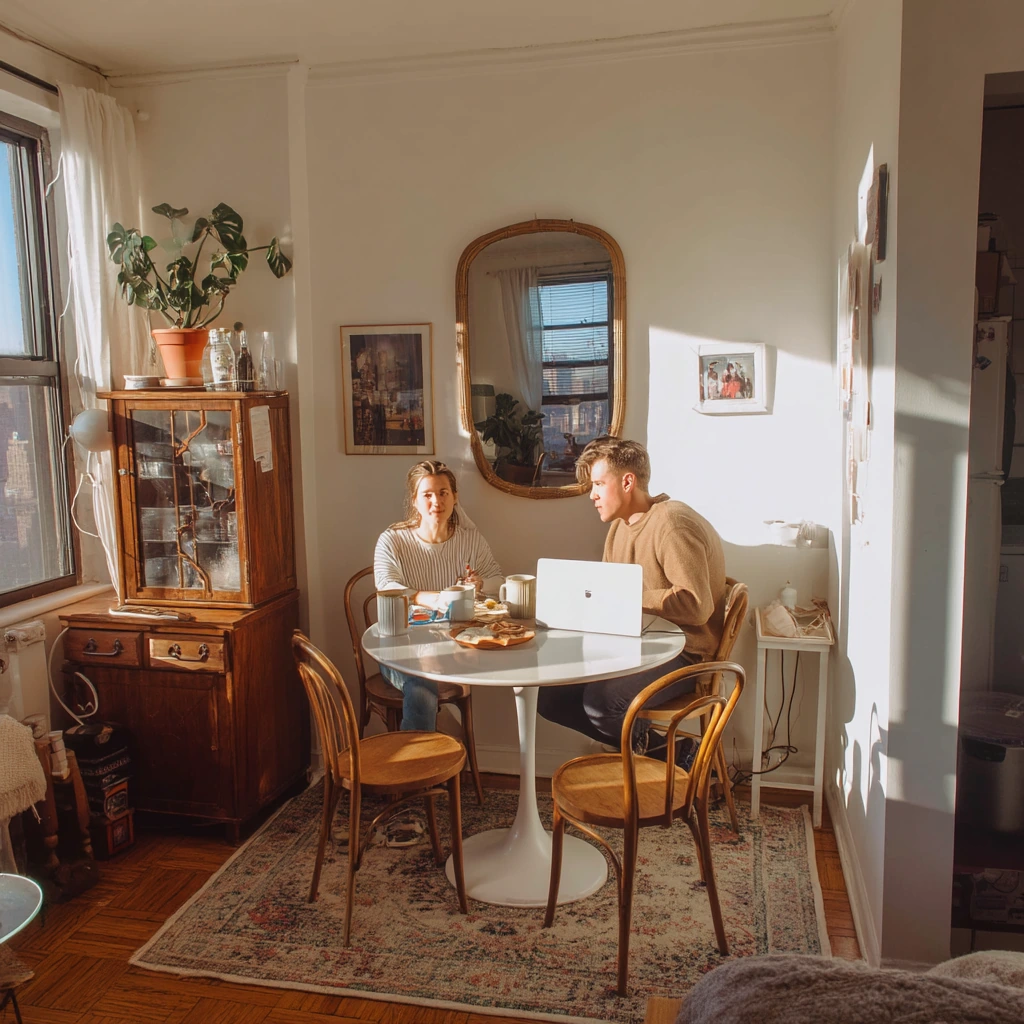 Small Apartment Vintage Dining Nook