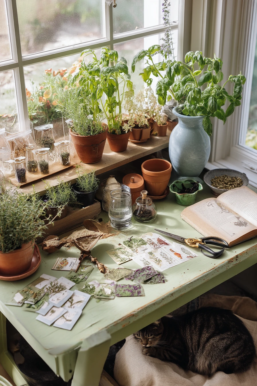 Afternoon Potting Table Still Life