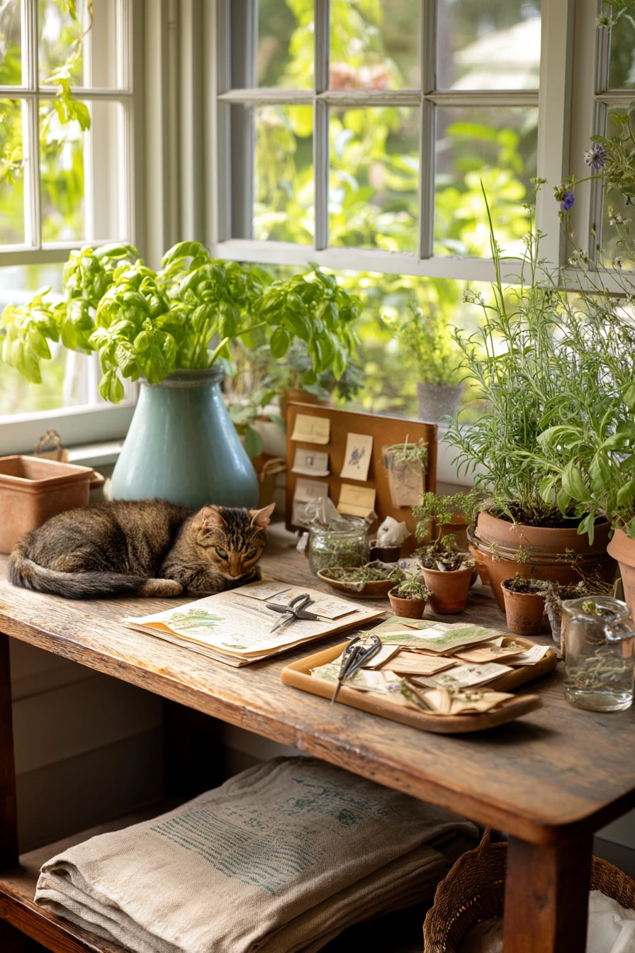 Afternoon Potting Table Still Life