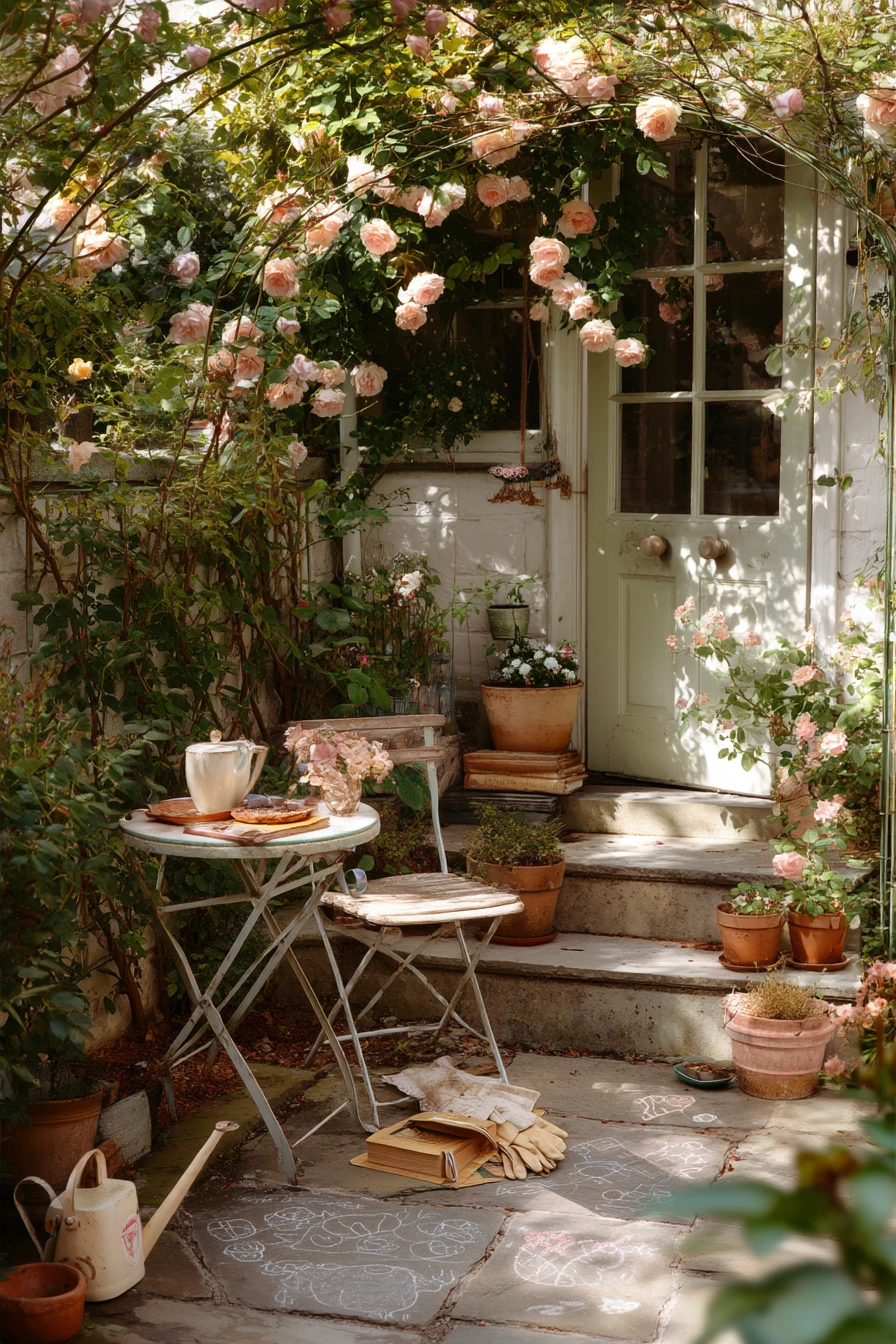 Cottage Courtyard Morning Tea