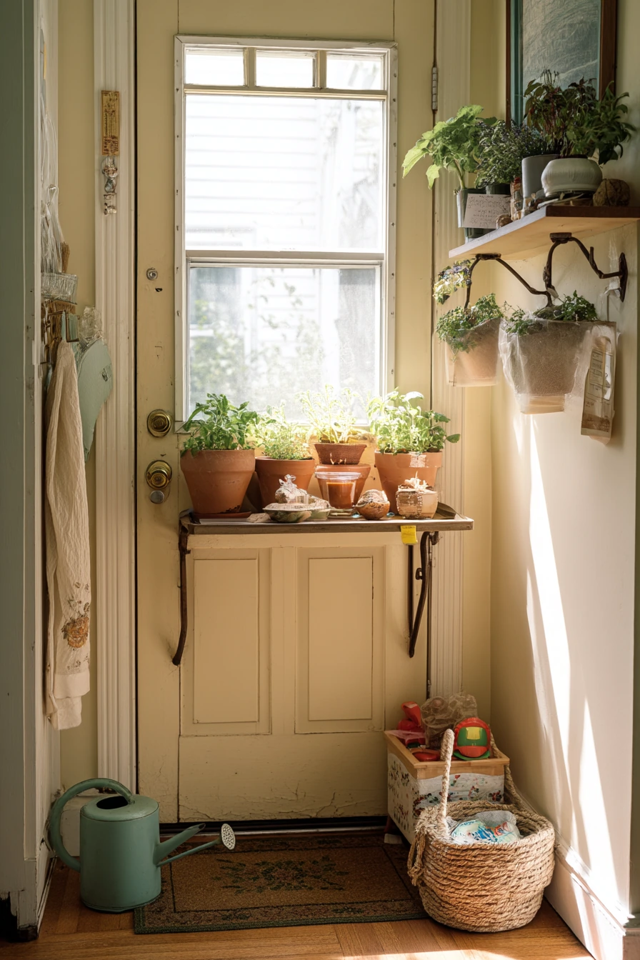 Herb Patch by the Kitchen Door