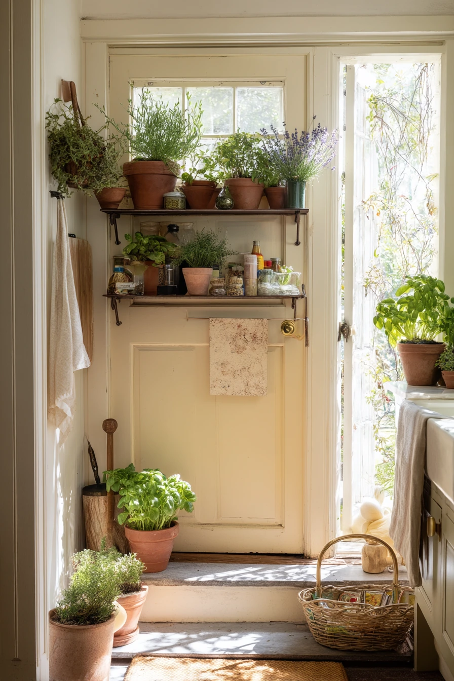Herb Patch by the Kitchen Door
