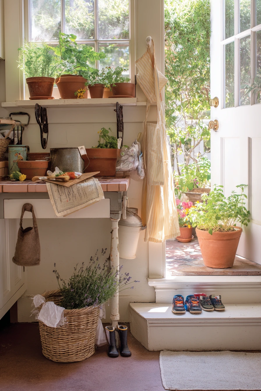 Herb Patch by the Kitchen Door