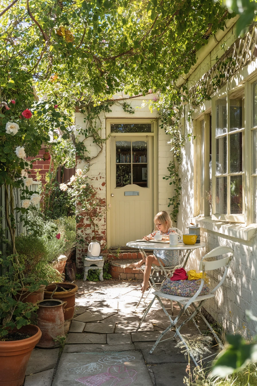 Cottage Courtyard Morning Tea