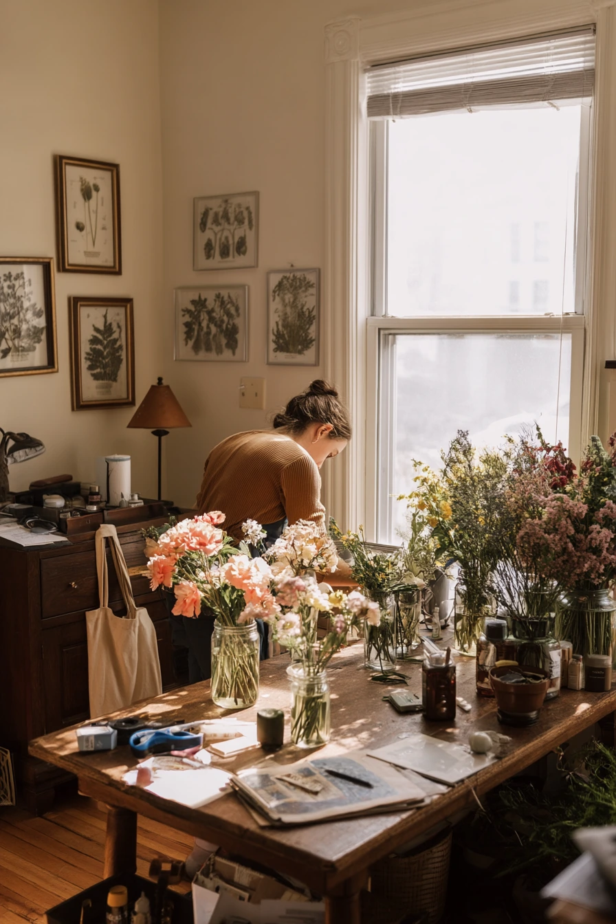 Weekend Market Flowers at Home
