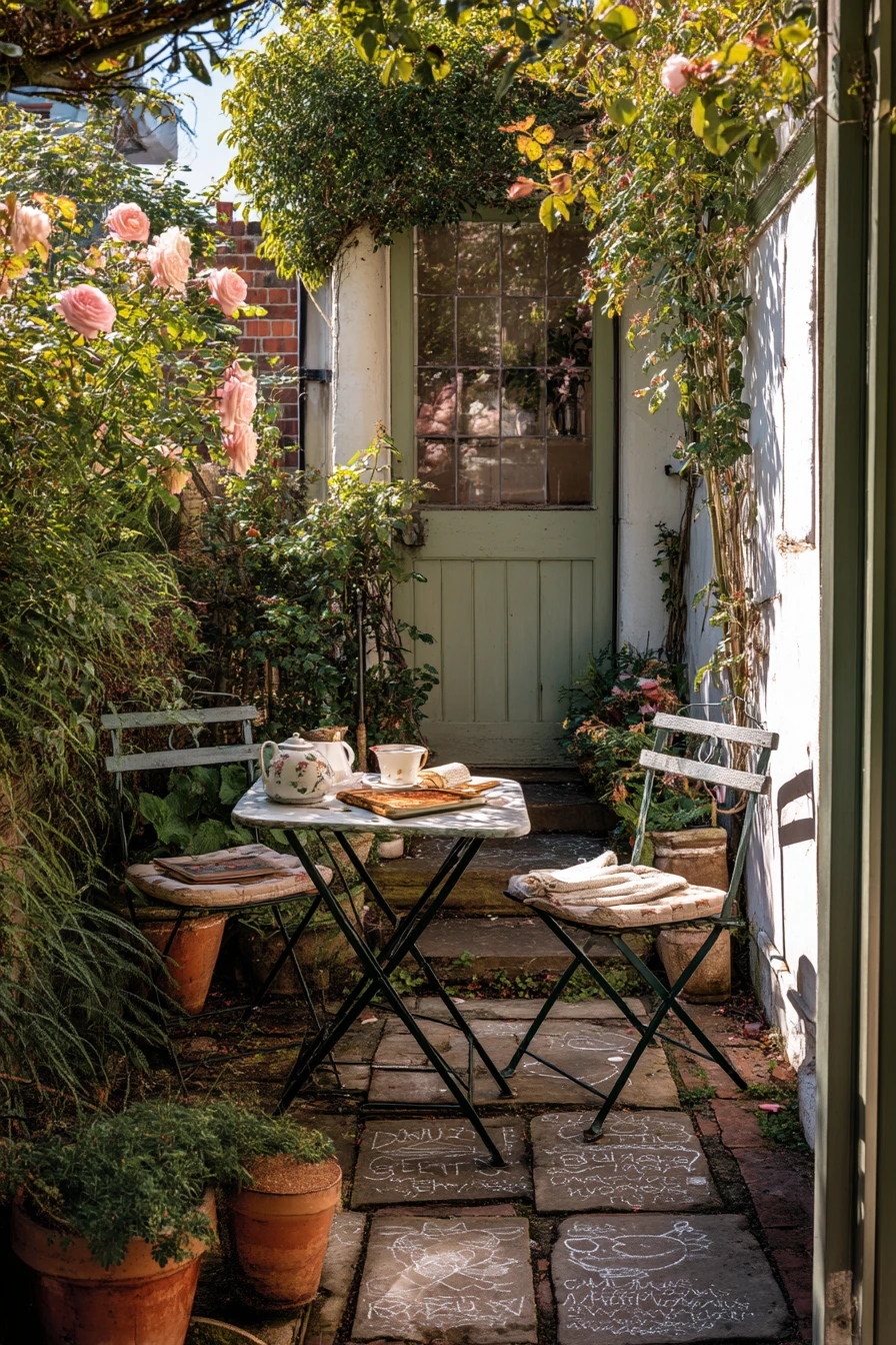 Cottage Courtyard Morning Tea