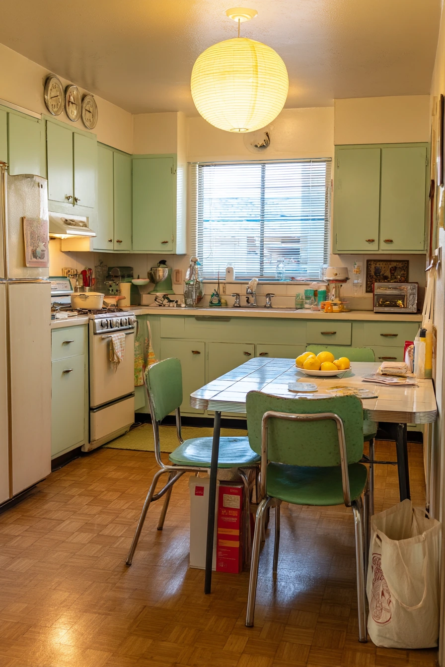 Budget Thrifted Mid-Century Kitchen