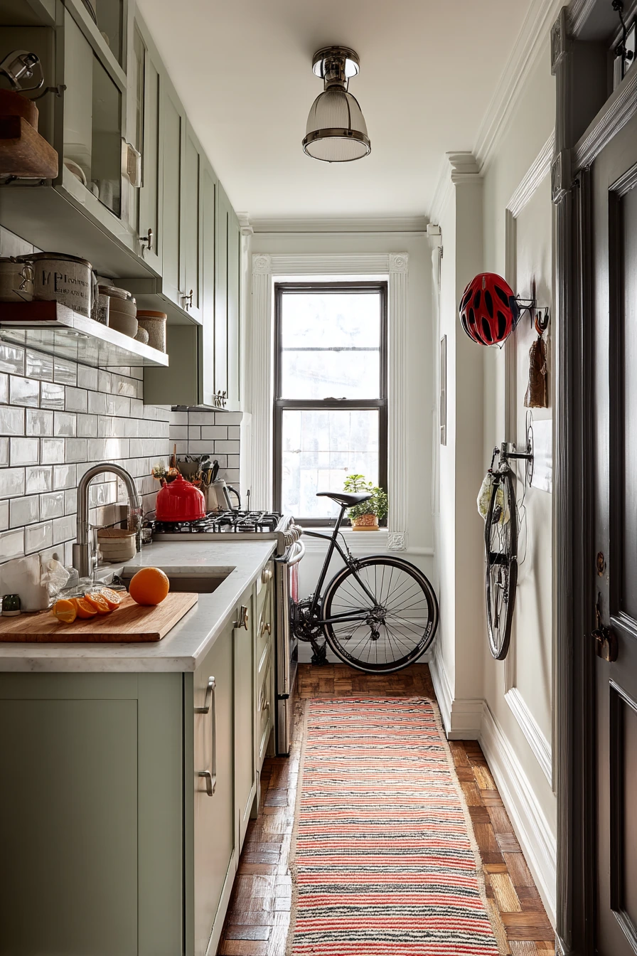 Small Galley Kitchen, Big Vintage Charm