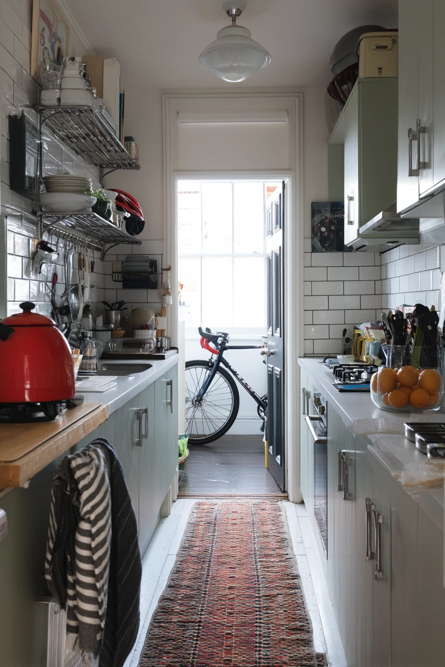 Small Galley Kitchen, Big Vintage Charm