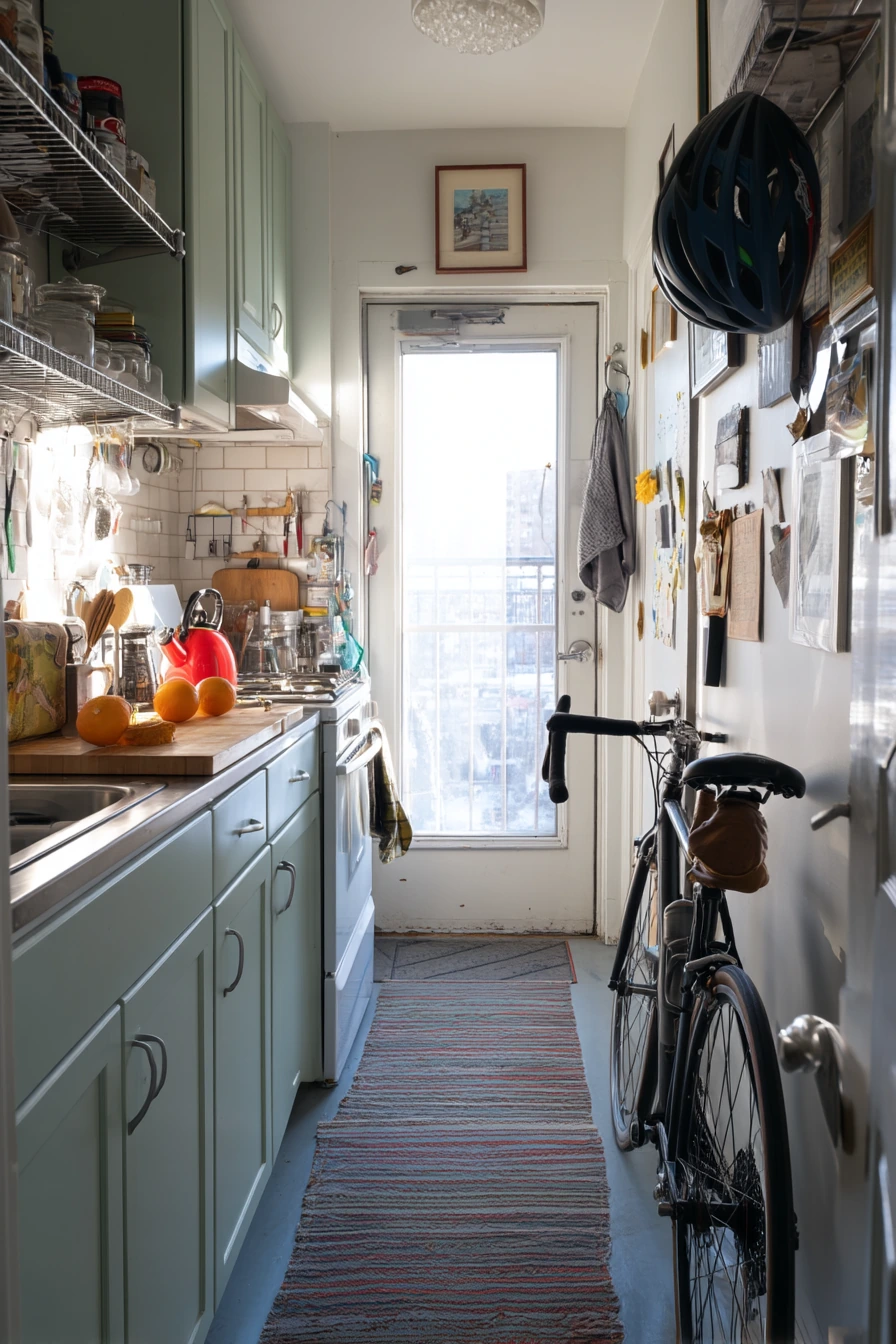 Small Galley Kitchen, Big Vintage Charm