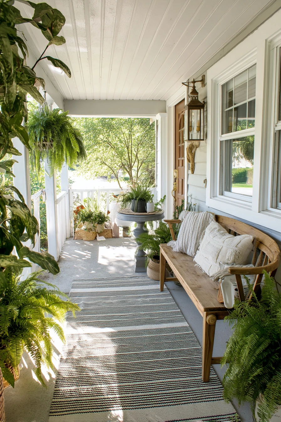 1. Breezy Cottage Porch With Painted Vinyl Beadboard
