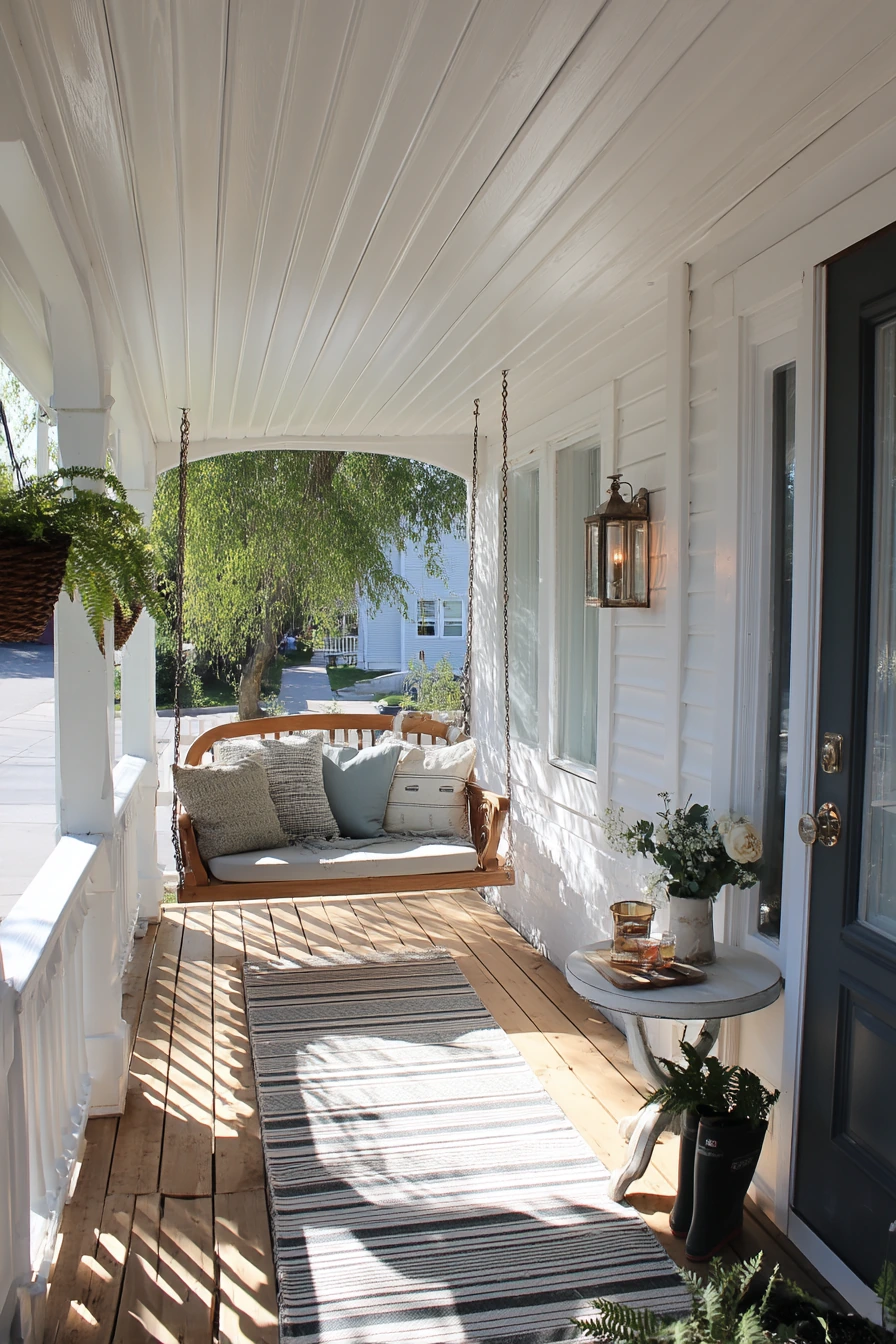 1. Breezy Cottage Porch With Painted Vinyl Beadboard