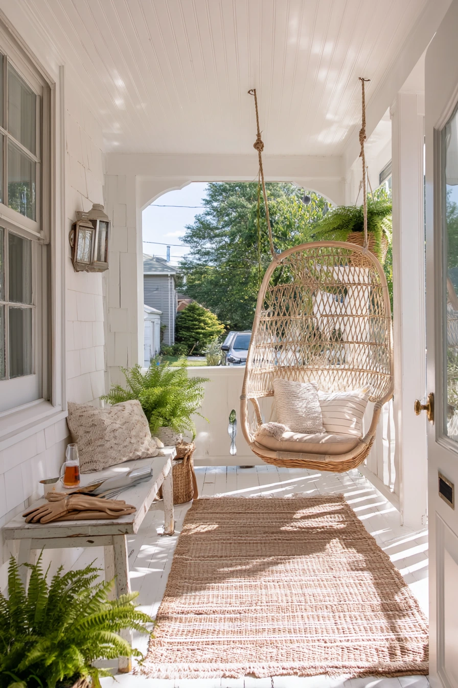 1. Breezy Cottage Porch With Painted Vinyl Beadboard