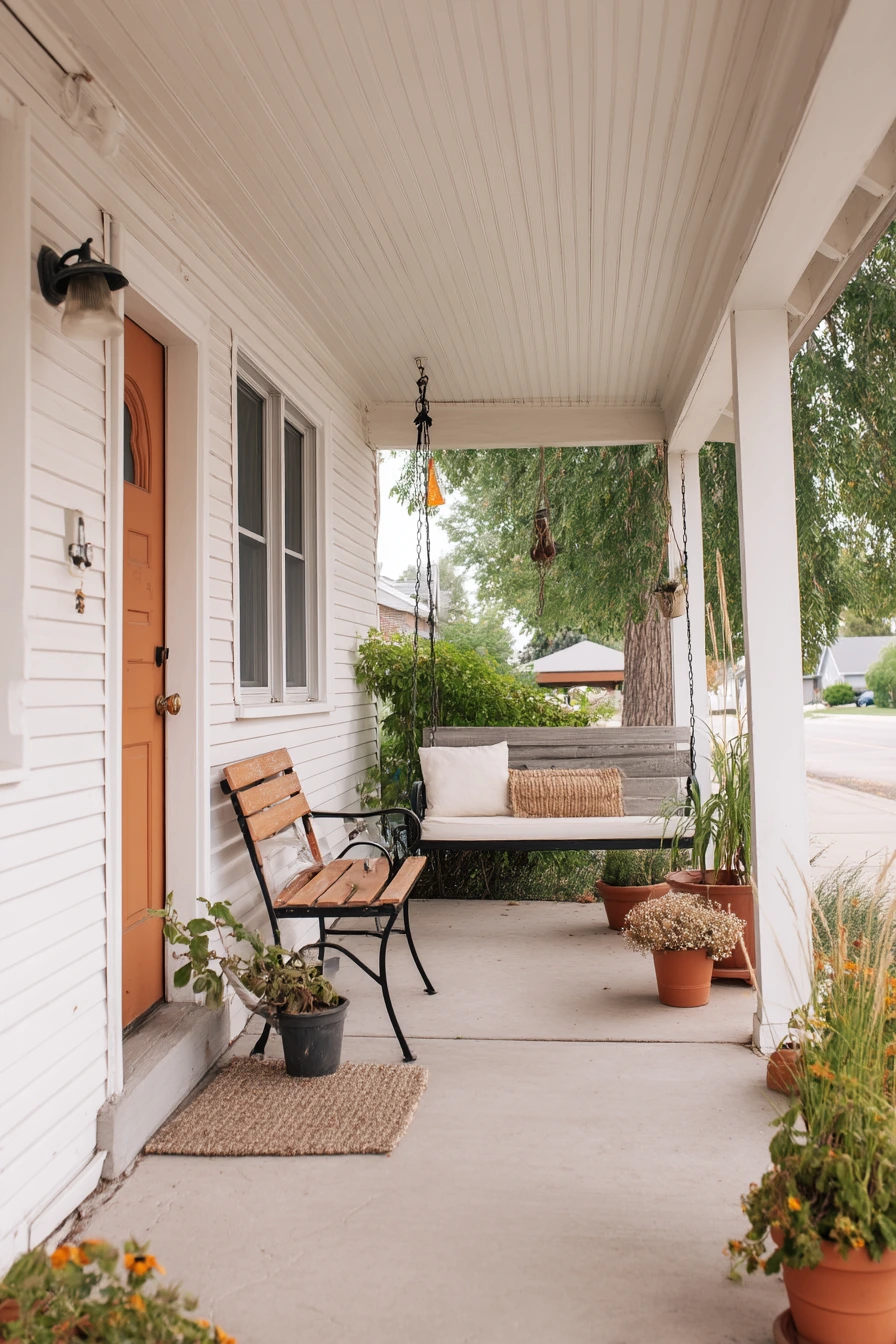 3. Budget-Friendly Ranch Porch Refresh With Beadboard