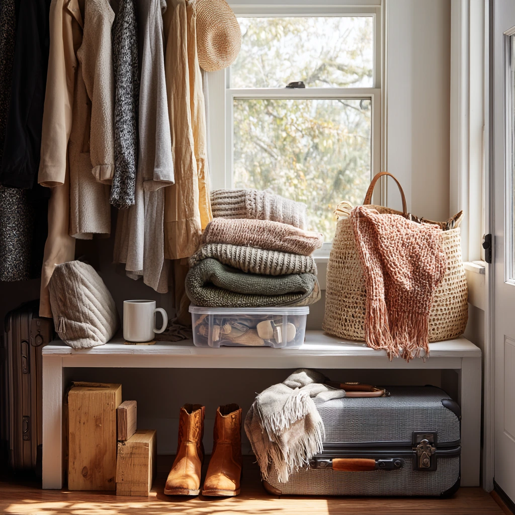 Seasonal Swap Closet with Cozy Fall Layers