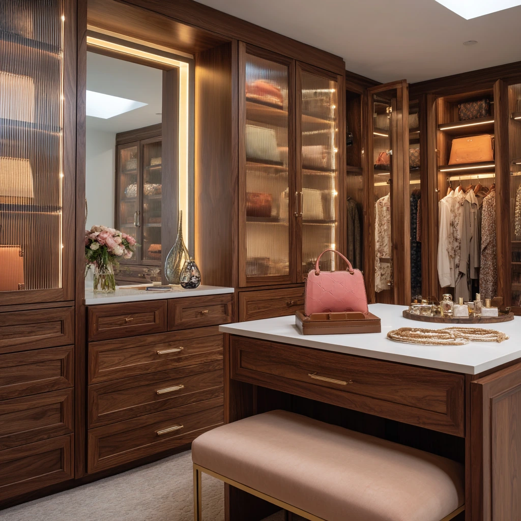 Luxury Primary Closet with Morning Dressing Ritual