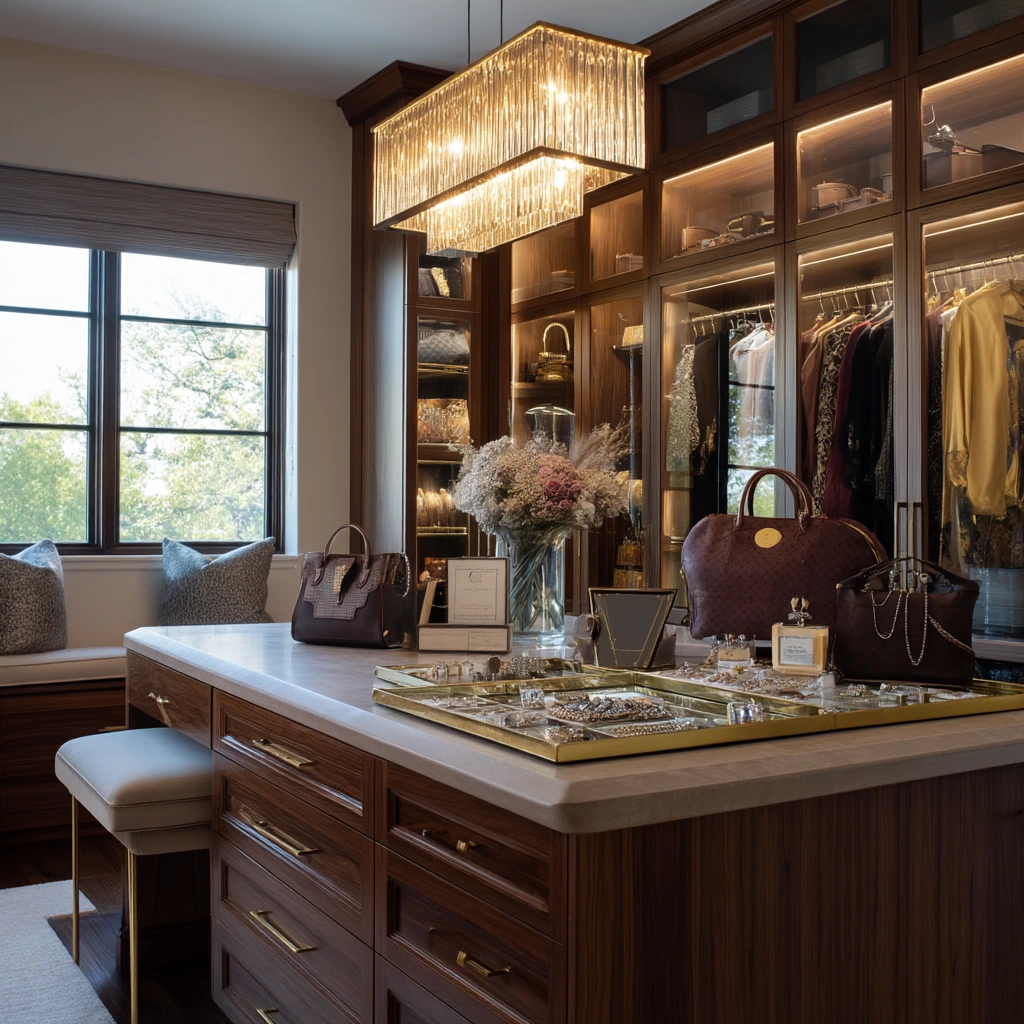 Luxury Primary Closet with Morning Dressing Ritual