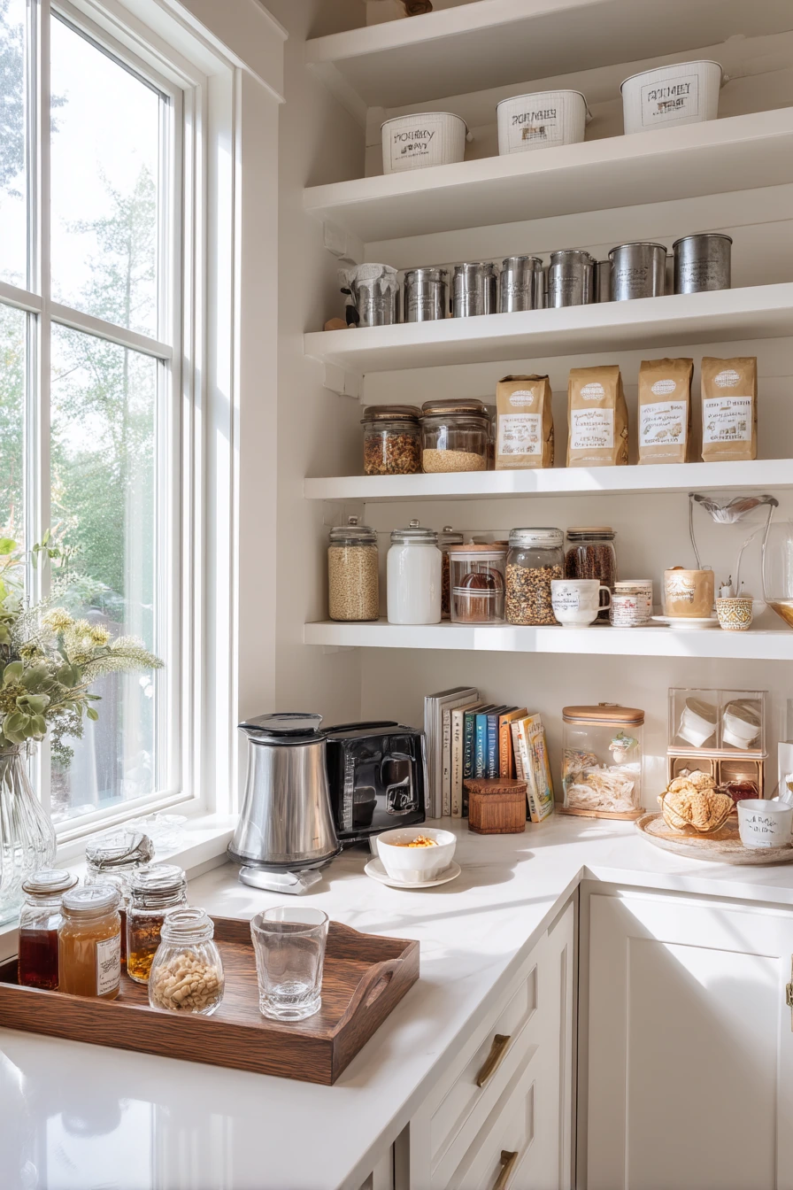 Coffee and Breakfast Pantry Nook