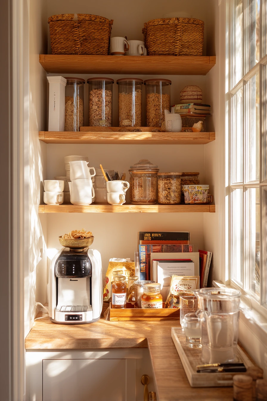 Coffee and Breakfast Pantry Nook