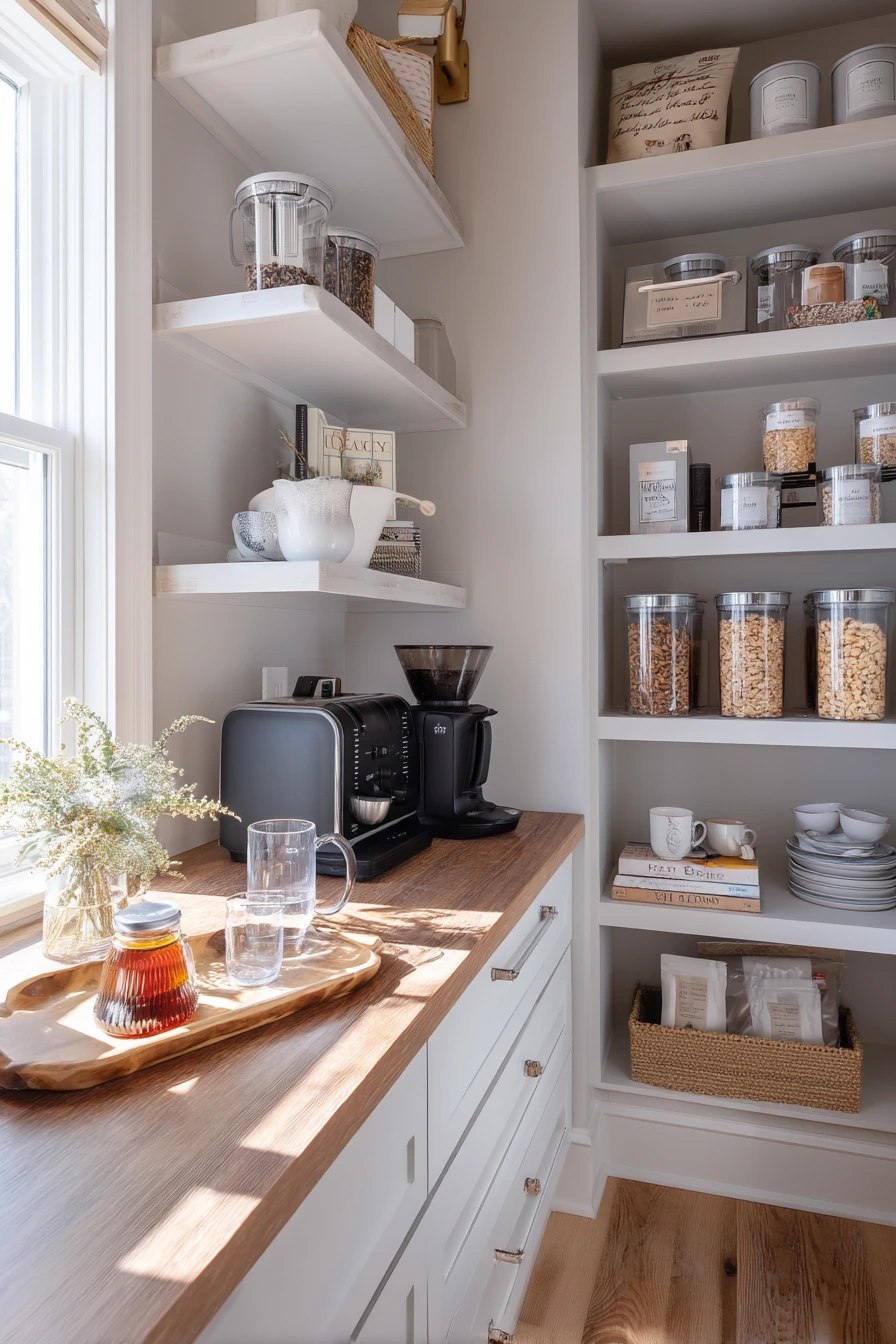 Coffee and Breakfast Pantry Nook
