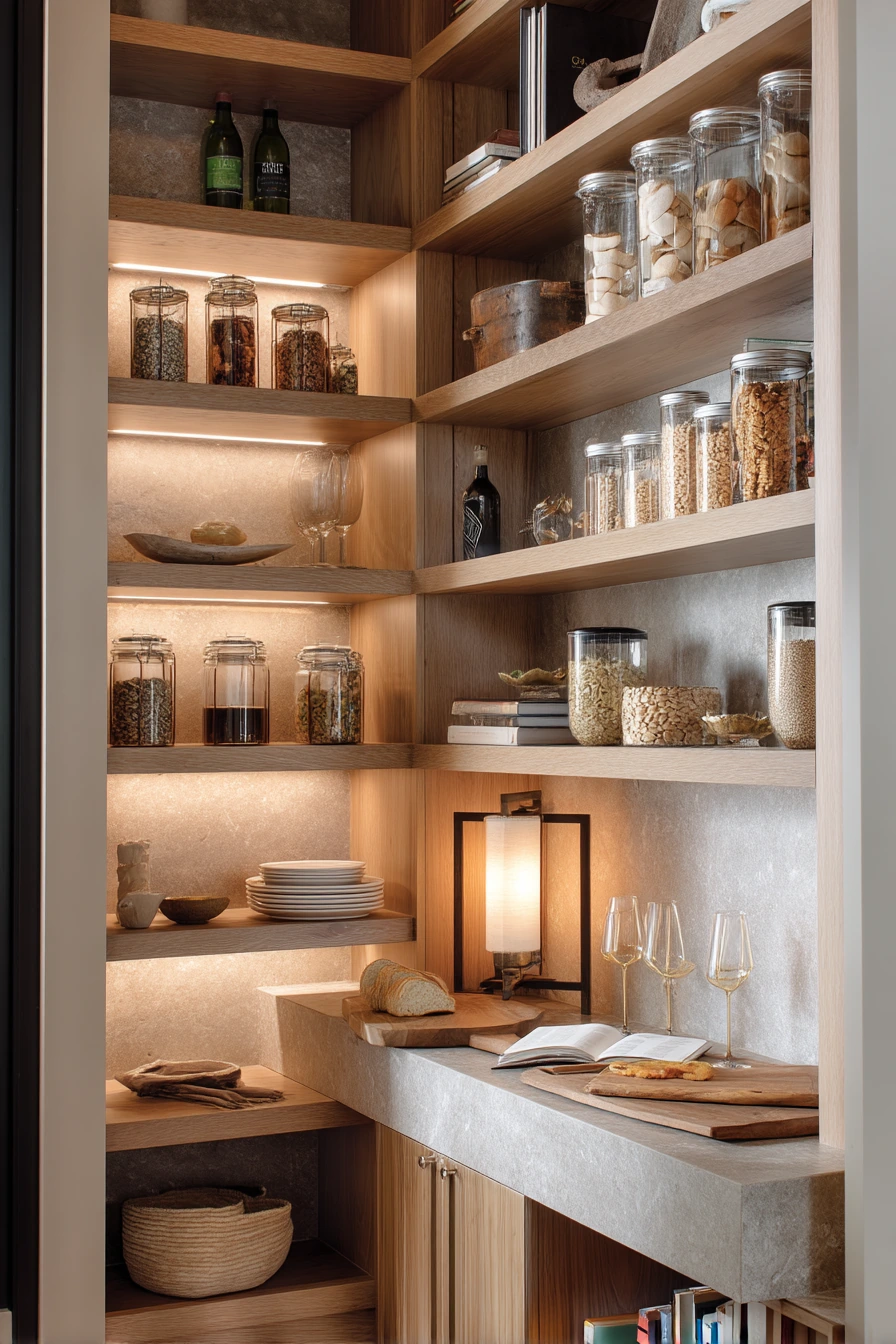 Elegant Pantry for Entertaining Hosts